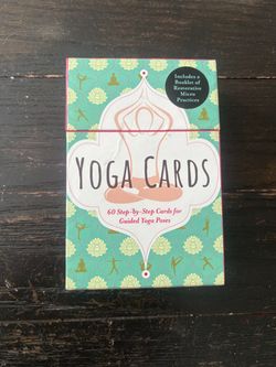 Yoga different poses cards