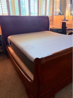 RH King size sleigh bed frame