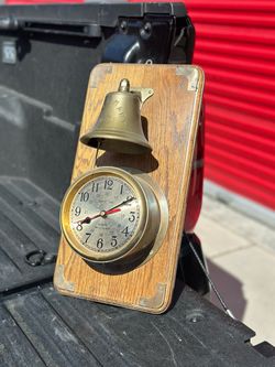 Vintage Queen Mary 1934 Ship’s Bell Clock