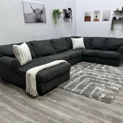 Gray Sectional Couch - Free Delivery 