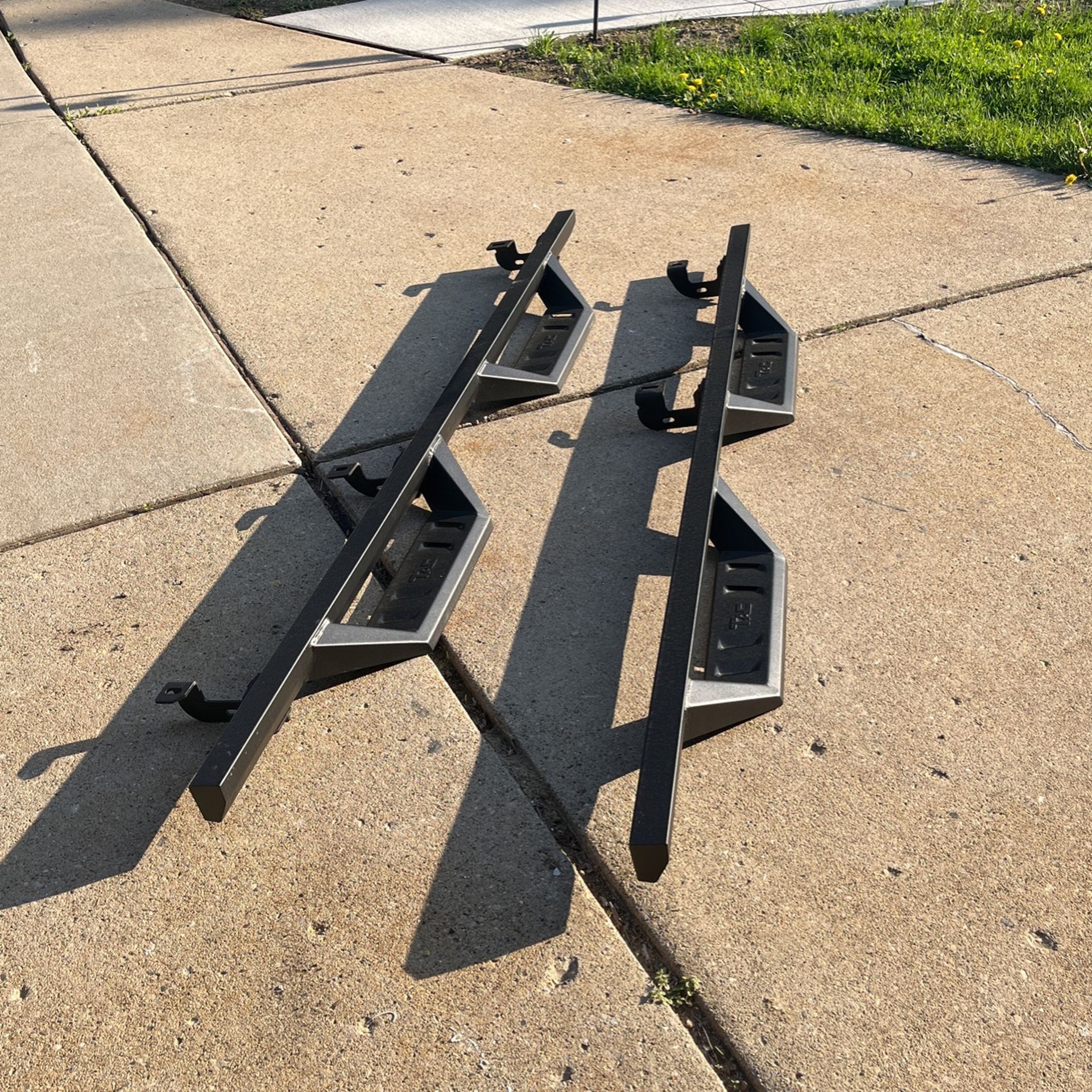 TAC Sidewinder Running Boards Fit 2020-2023 Jeep Gladiator JT 4” Drop Fine Texture Black Side Steps Nerf Bars Rock Slider Armor Off-Road Accessories