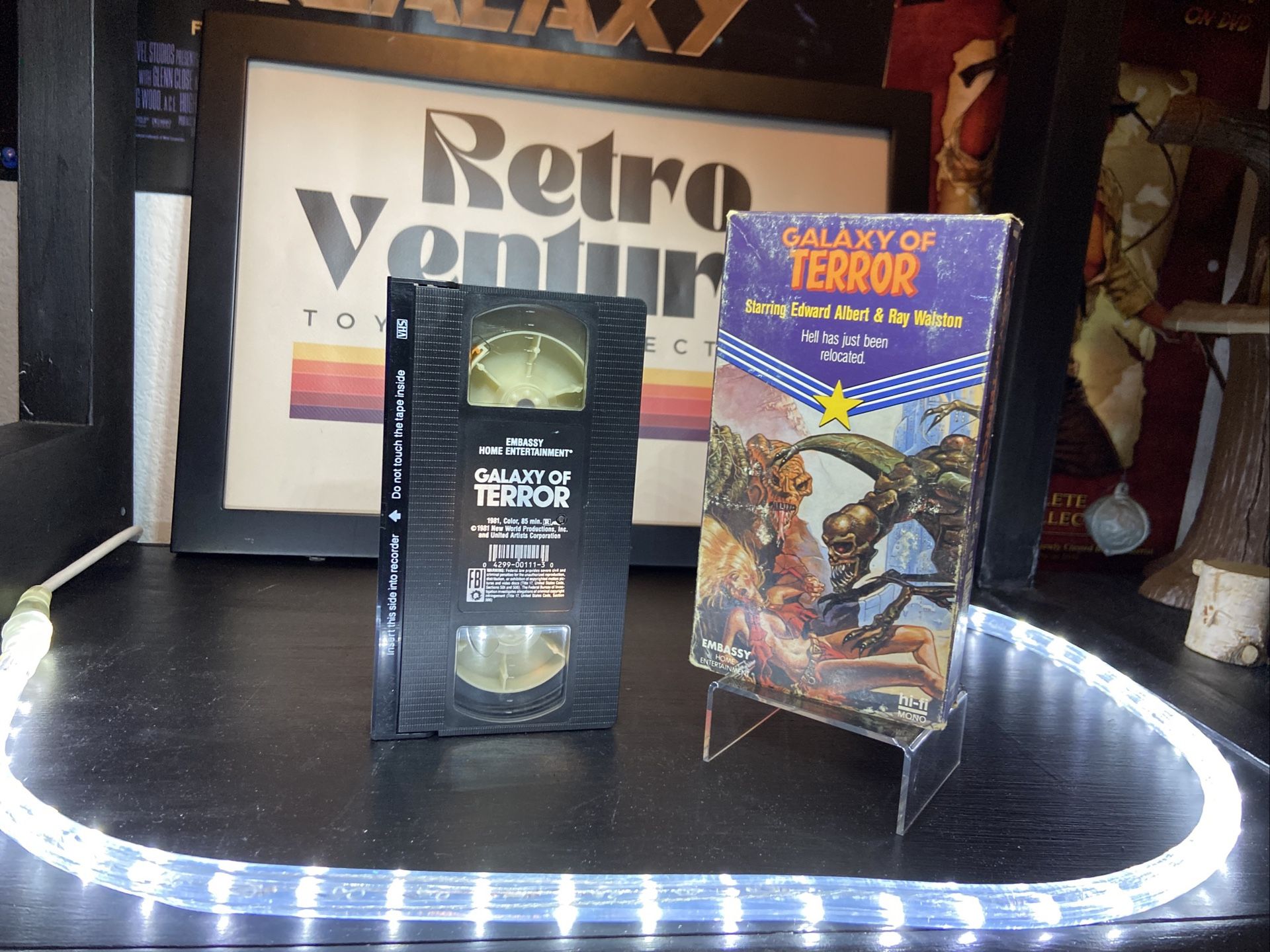 Galaxy Of Terror Vintage 1981 VHS 1988 Release Movie Horror Non Rental Tested