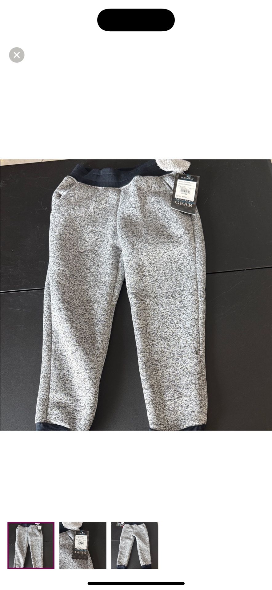 Kids' Gray Jogger Pants
