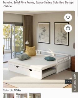 Trundle pull out bed