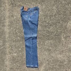 Y2K Levi's 501XX Jeans Men's 38x36 Straight Blue Faded Cotton Denim Button Fly