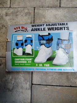 All Pro Adjustable Ankle Weights 5 lb Pair