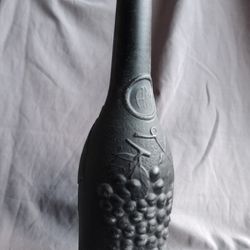 Antique glass wine bottle 