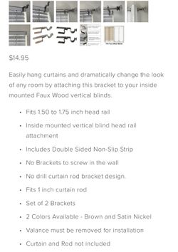curtain rod brackets