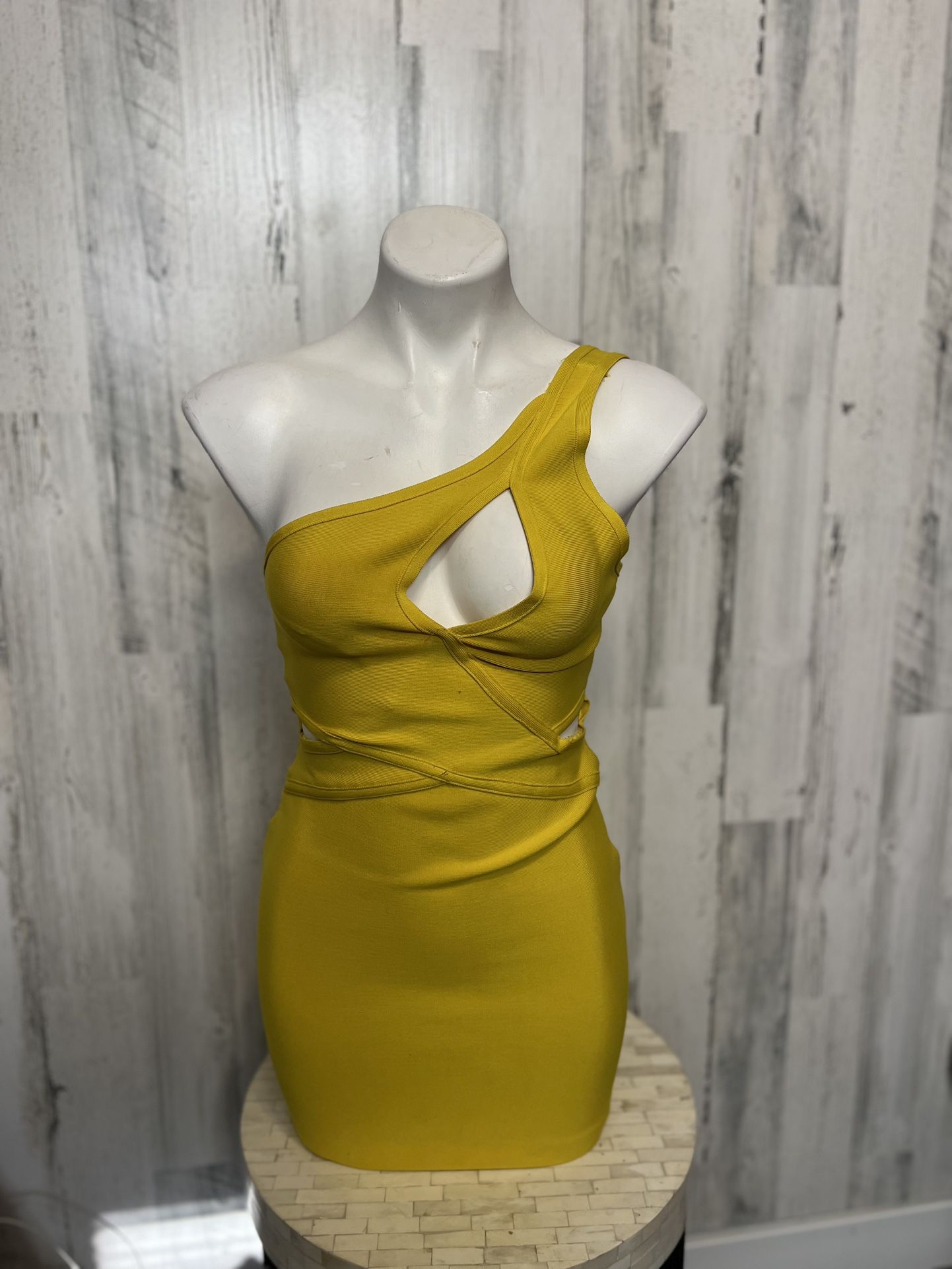 Fashion Nova Yellow Dress 