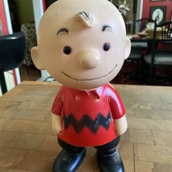 Vintage Charlie Brown Plastic Doll