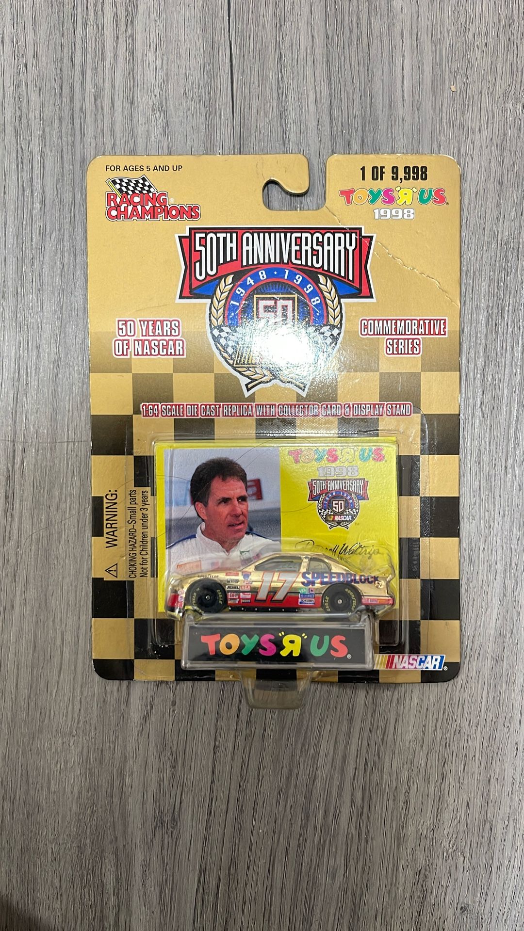 1998 Racing Champions 50th Anniversary Nascar Toys 'R' Us #17 Darrell Waltrip