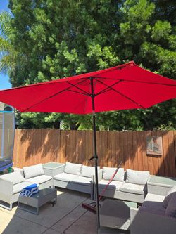 Umbrella And Metal Stand