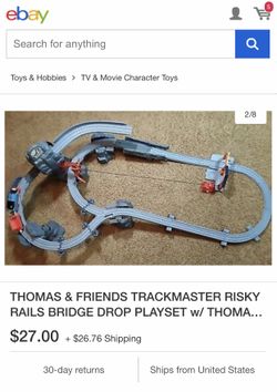 Thomas and Friends Trackmaster Risky Rails Bridge Drop