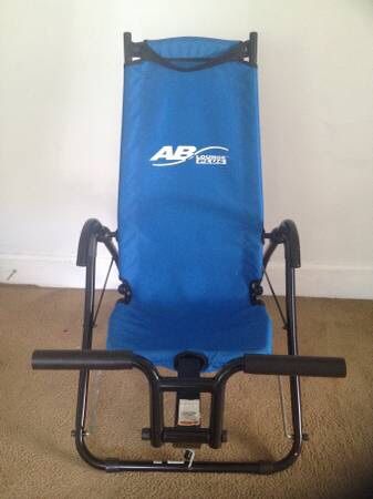 AB Lounge PLUS Abdominal Core Exerciser Blue Fitness Quest Machine