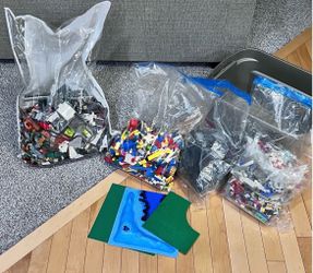 Large Lot of 20+ lbs Mixed LEGO Bricks, Baseplates & MiniFigs