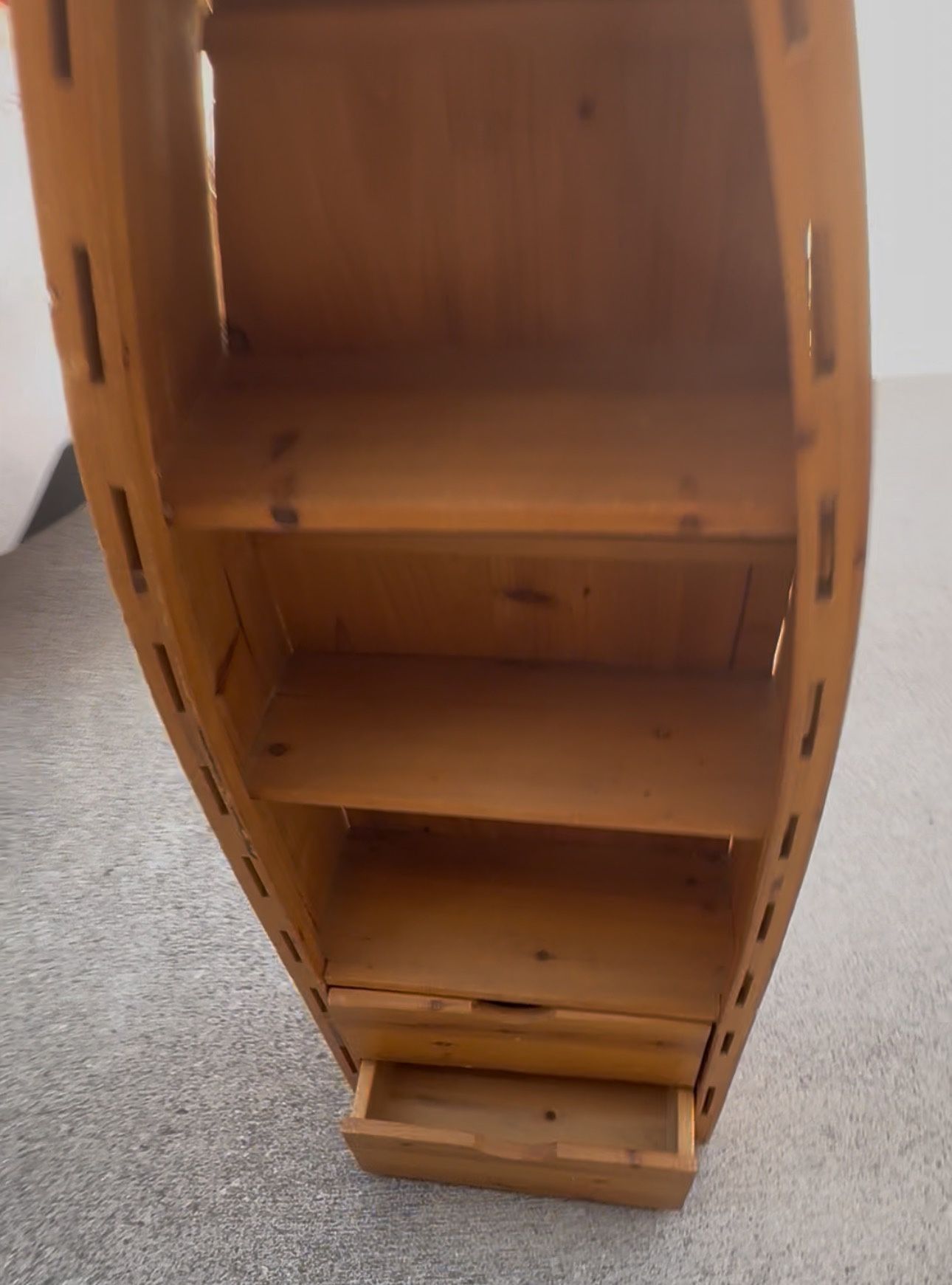 Wooden Boat Bookshelf