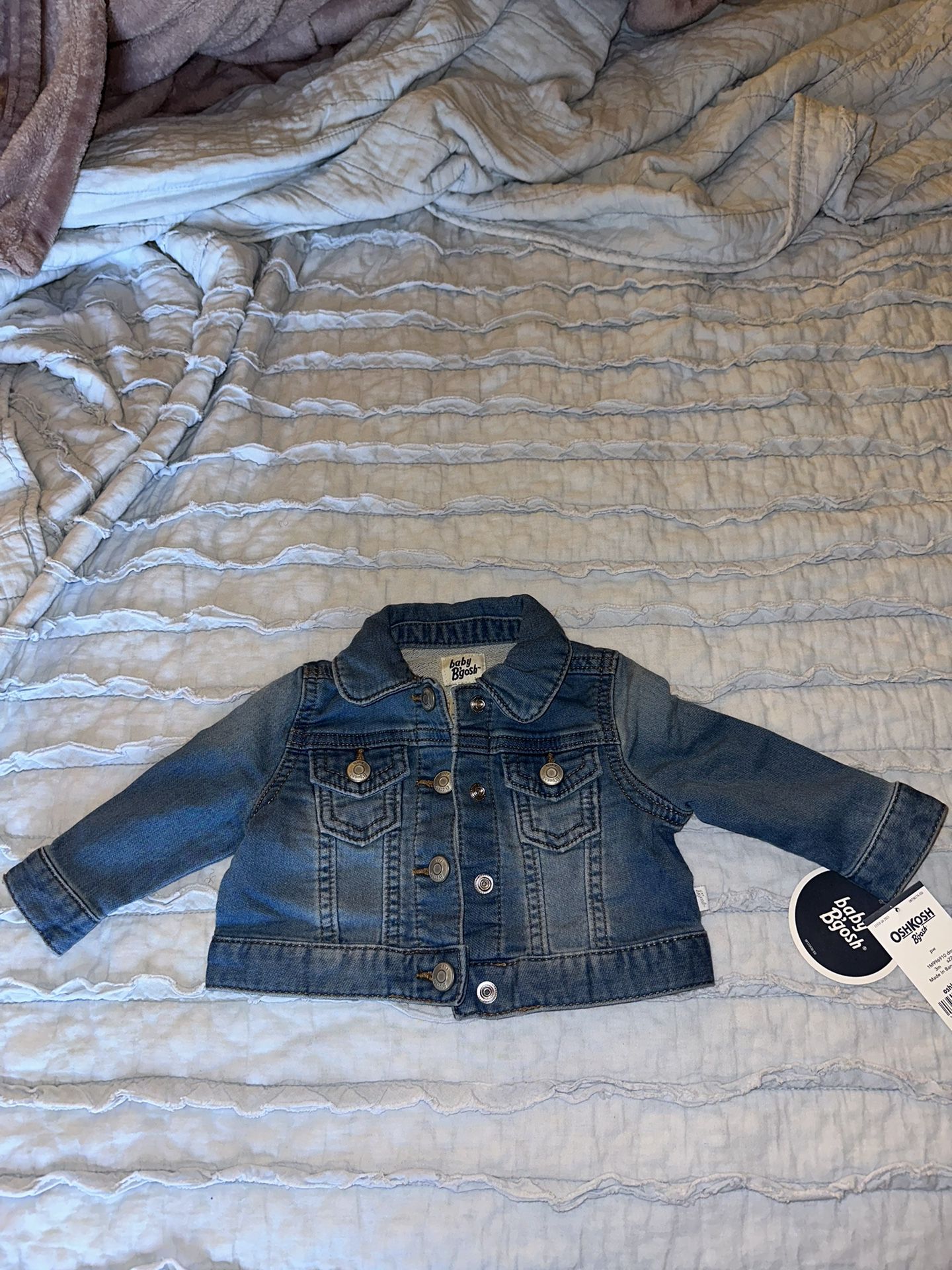 Baby Girl Classic Knit Denim Jacket 
