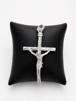 925 Sterling Silver Religious Crucifix Cross Men’s Pendant