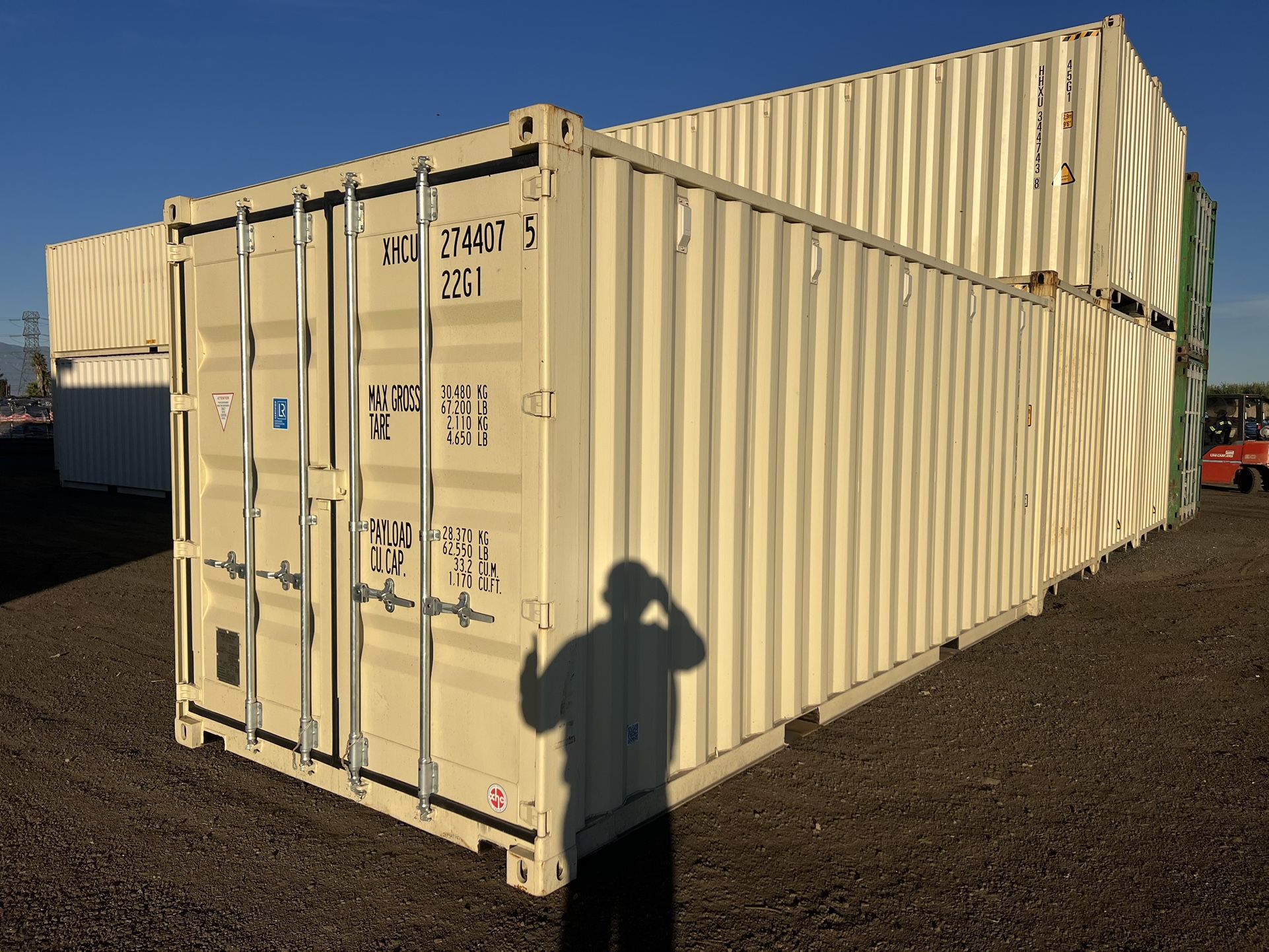 20 FOOT NEW 1-TRIP CONTAINER STD SHED,STORAGE,SHIPPING,CONEX