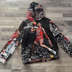     Vintage Michael Jordan Print Hoodie (large)