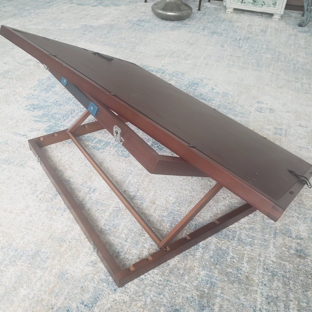 Bits and Pieces Deluxe Wooden Swivel Puzzle Board/ Easel