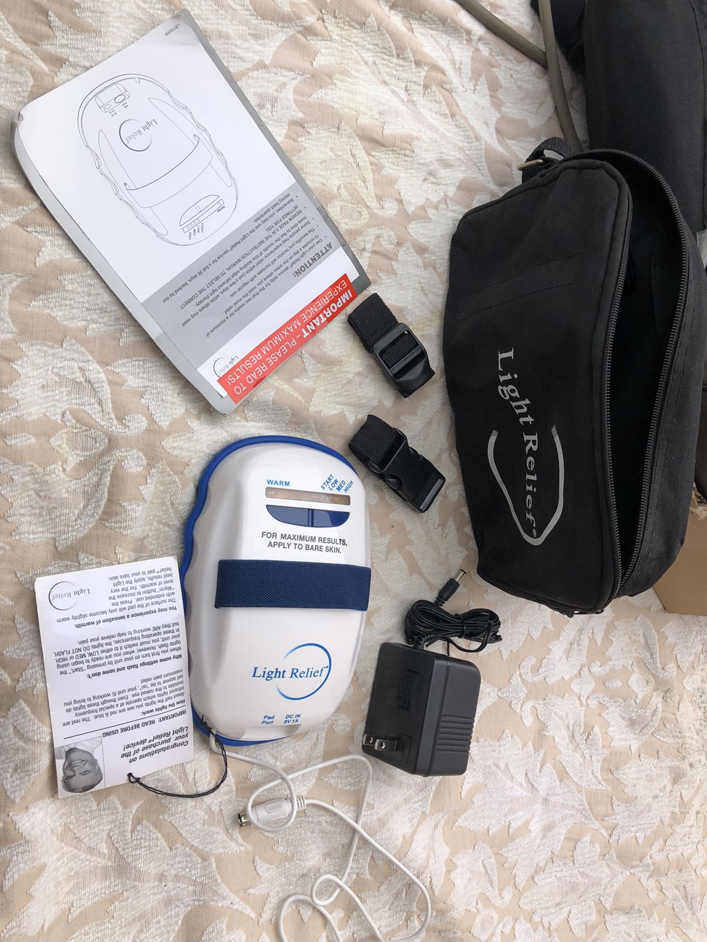 Price Is Firm Light Relief LR150 With All Accessories In A Bag Complete Retail Price $50 My Price