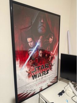 The last Jedi - Double sided movie theater light box  poster. RARE & ORIGINAL