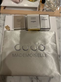 Chanel mini perfume and cosmetic bag