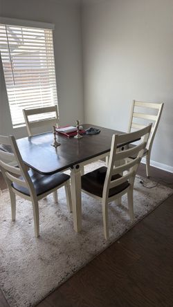 Brown and beige table