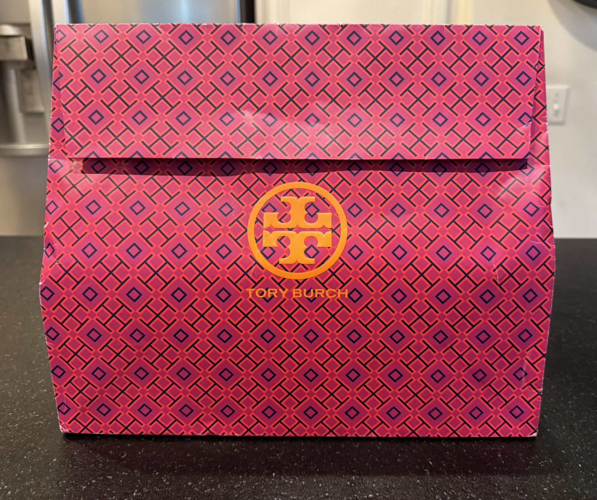 NEW In Original Box, Tory Burch Eleanor Slide Spark Gold Size 6 W/Dust Bag
