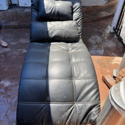 Leather Chaise Couch Chair