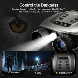 Digital Night Vision Binoculars with Flashlight