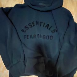essentials fog hoodie jet black 2024