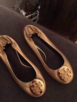 Gold Tory Burch Flats!