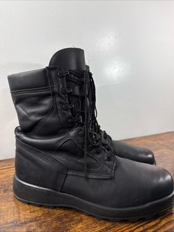 McRae Packed Navy Steel Toe Made In USA 9052 Mens Black 12 W Tactical Boots
