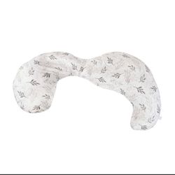 Boppy Total Body Pillow w/ Removable Pillow Cover - Gray Wispy Leaves