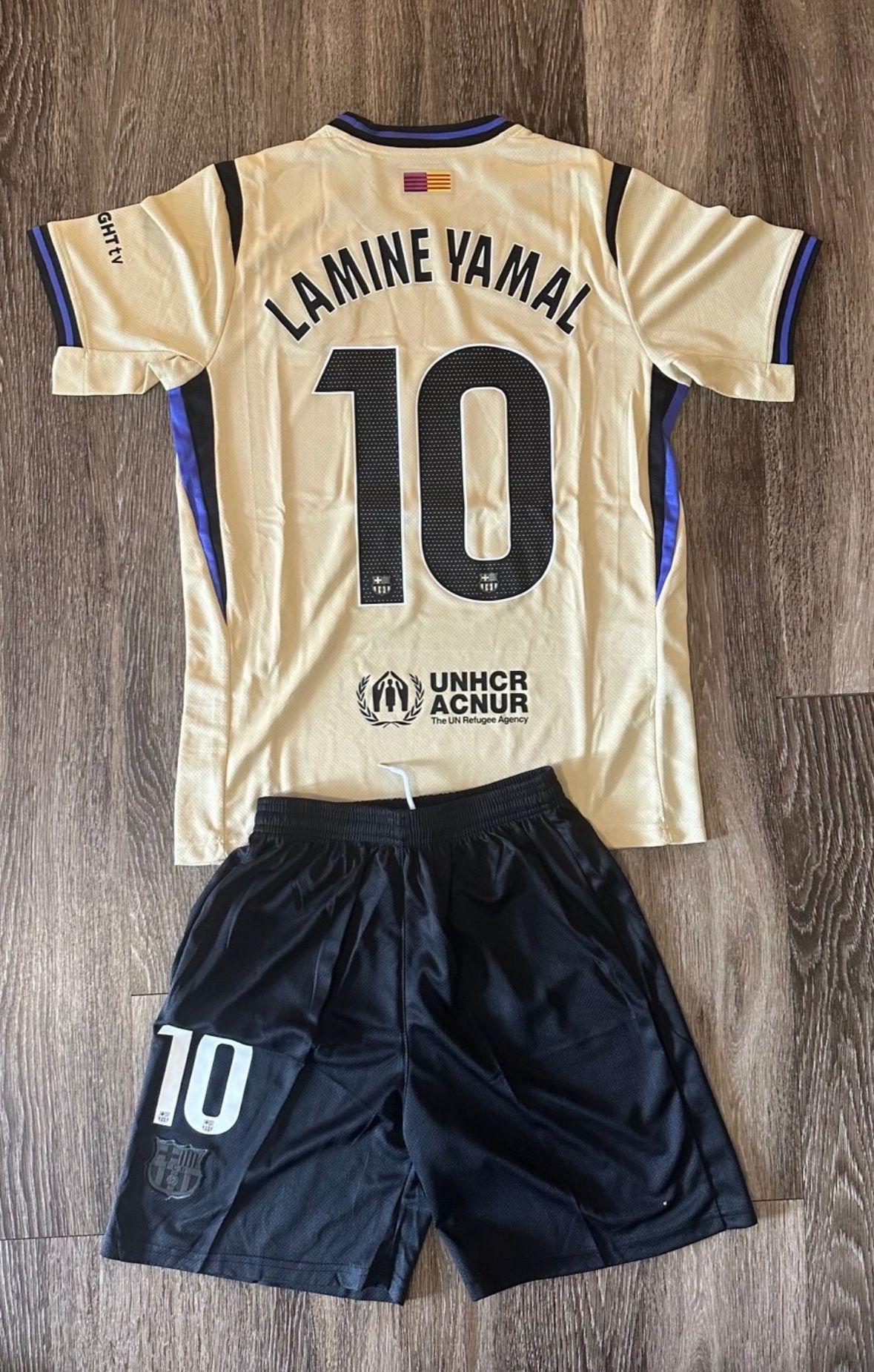 Lamine yamal size 28 kid and S adult