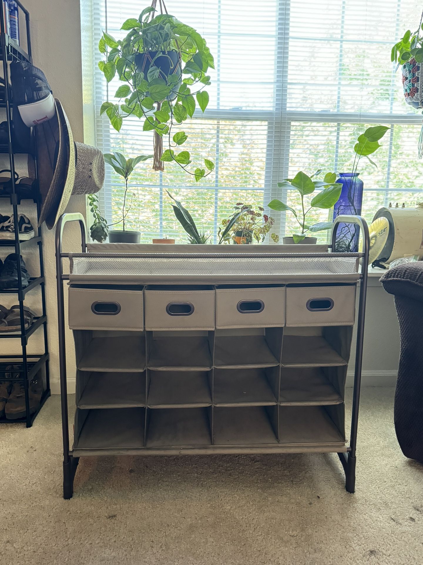 Storage Shoe Rack With Cubbies
