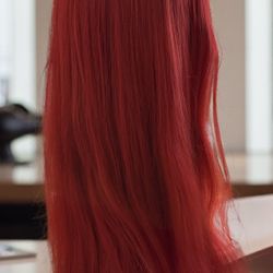 Red Head Burgundy Gorgeous Synthetic Holiday Cosplay Fun, Everyday Wig 25inches Long 