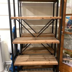Wood & Metal Bookshelves