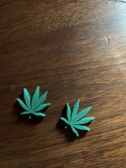 Weed Leaf Croc Charm