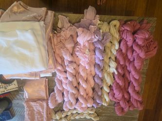 Pink, Blush & Ivory Wedding/Event Fabric Décor Lot
