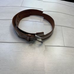 Banana Republic Rugged Leather Belt Size 36 White Washed