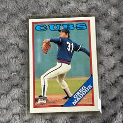 Greg Maddux 1988 Topps Chicago Cubs Baseball Card