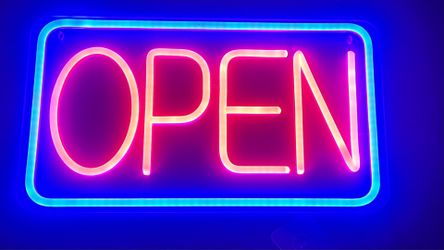 Open Signs for Business Ultra Bright LED Neon Open Signs 16 Inch Plug In Electric Light Up Open Sign