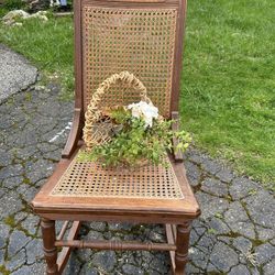 Vintage Caned Rocker