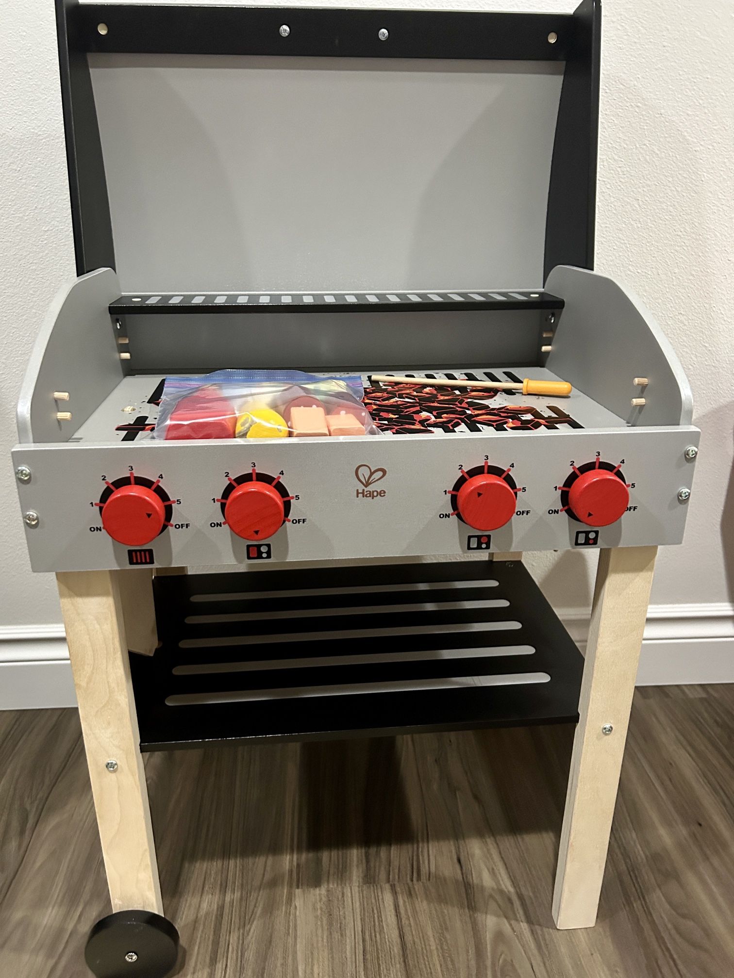 Hape Gourmet Grill Wooden Play Kitchen Multi