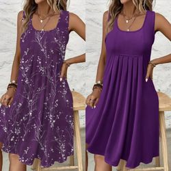 Two Beautiful Purple Plus Size Dresses