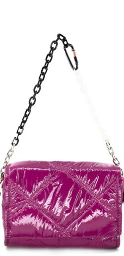 Glossy Puffer Crossbody Bag