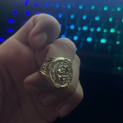 Real Gold 10k Anchor Ring